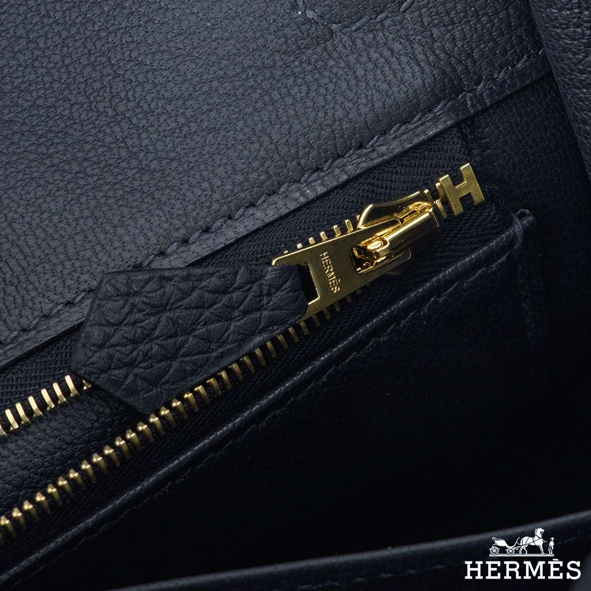 Hermes Birkin 25 Bleu Nuit Togo Gold Hardware #T - Vendome Monte Carlo